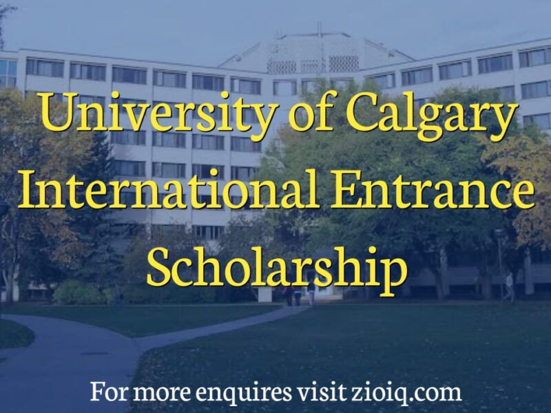 University of Calgary International Entrance Scholarship