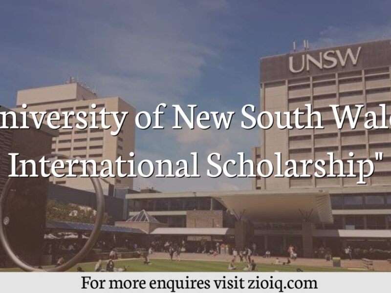 University of New South Wales International Scholarship